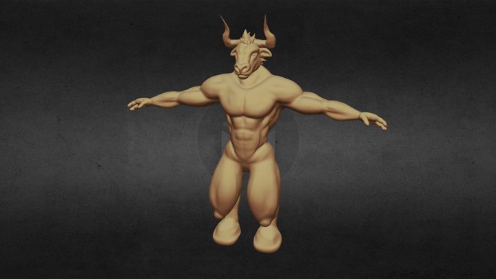 Minotaur Body Model 3D Model