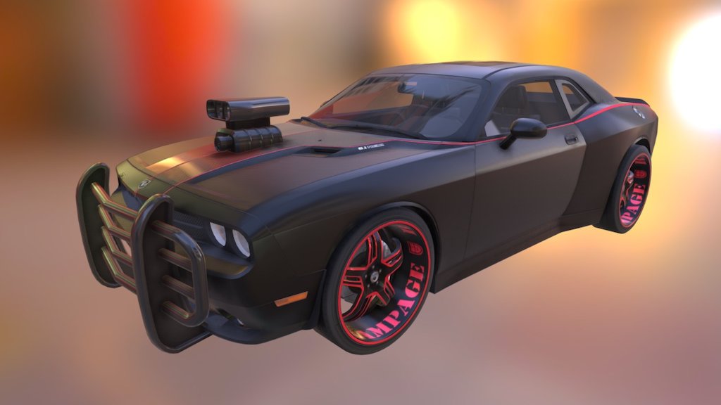 Dodge Rampage Challenger SRT8 - 3D model by cre4rt [31e01fd] - Sketchfab