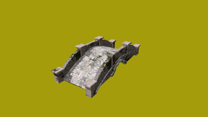 Stone Bridge 3D Model