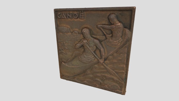 Médaille canoë Morlon Muller 3D Model