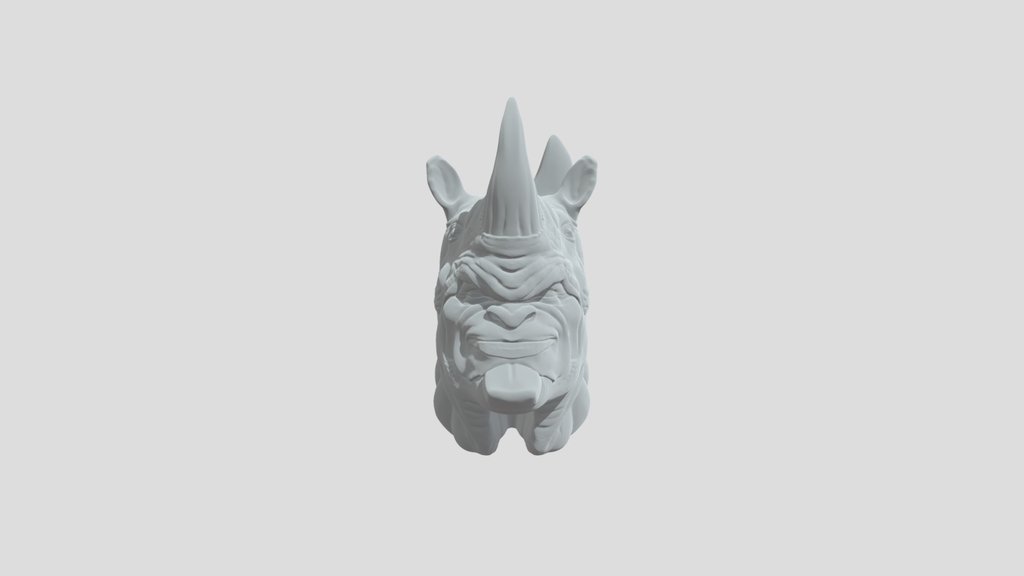 Blue Horned Demon Figurine