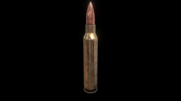 Ammo 5.56 X 45mm  bullet 3D Model