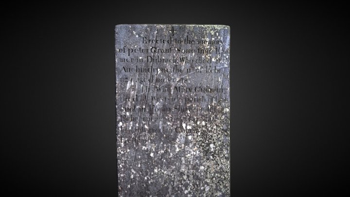 Peter Grant, 110 years old, Old Braemar cemetery – Free 3D Model STL