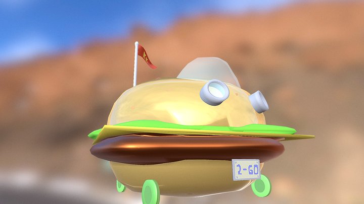 Hamburger truck 3D Model
