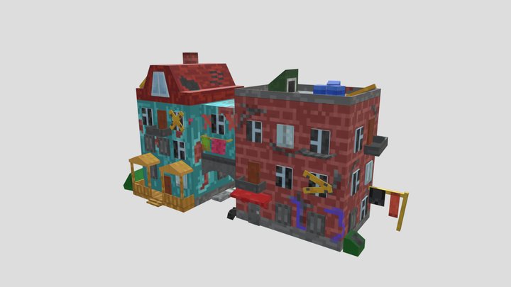 Ghetto House 3D Model
