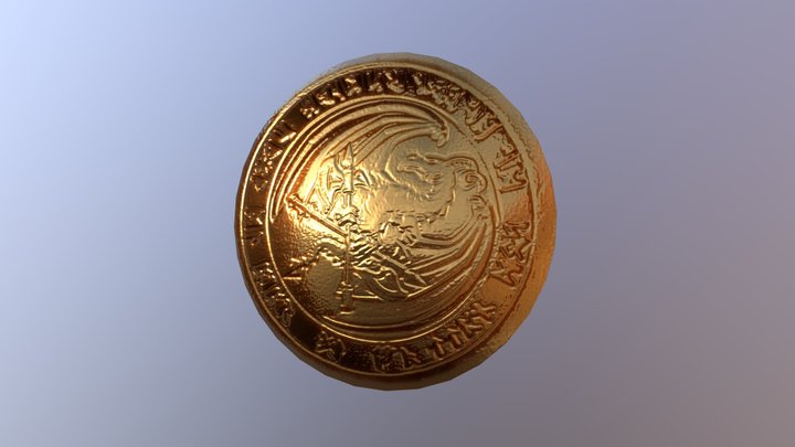 D&D Coin 3D Model
