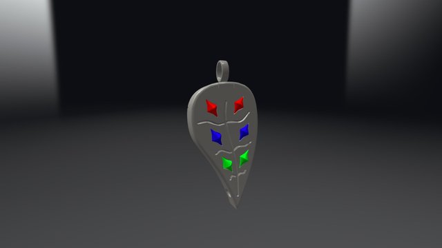 NewCharm Leaf Pendant 3D Model