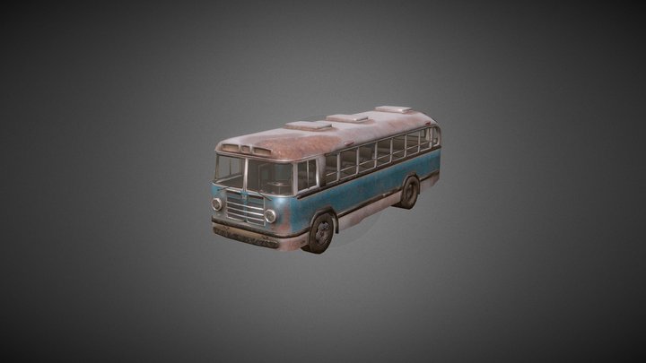 Rusty Bus 3D Model