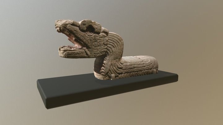 Serpent sculpture,  Chichén Itzá 3D Model
