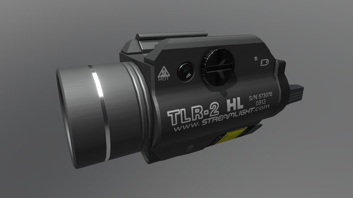 Streamlight TLR2 Flashlight 3D Model
