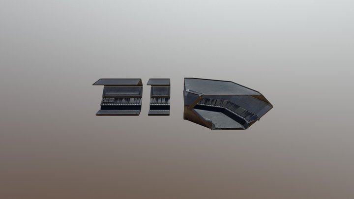 Sci Fi corridor 3D Model