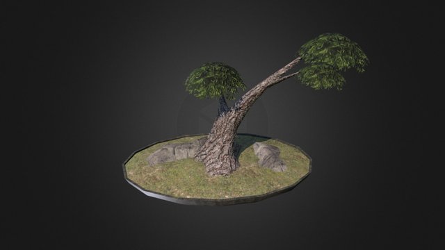 Bonsai I (Low Poly) 3D Model