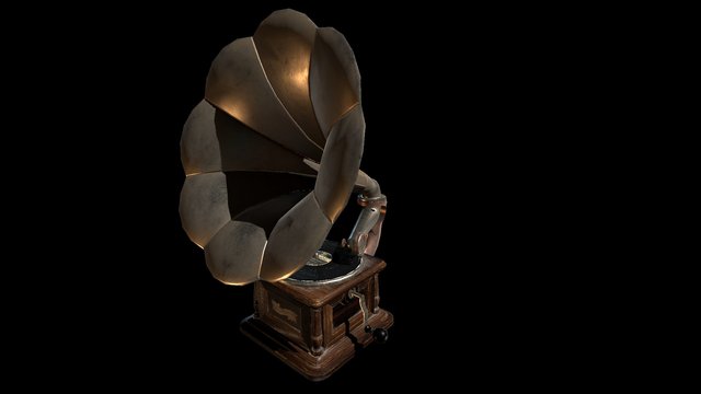 Antique Phonograph 3D Model