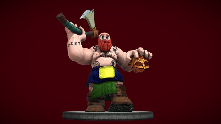 Guerrero Vikingo 3D Model