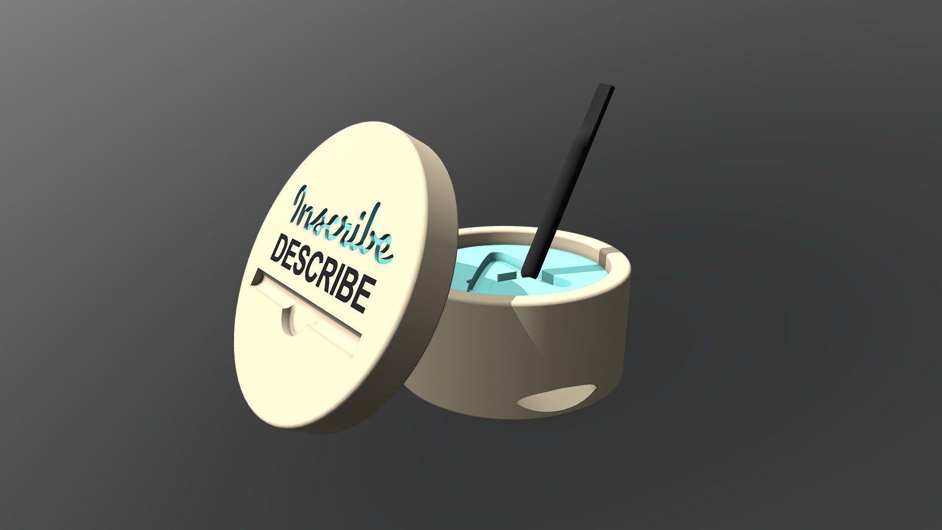 Inscribe Describe — Sketchfab embed 3D viewer