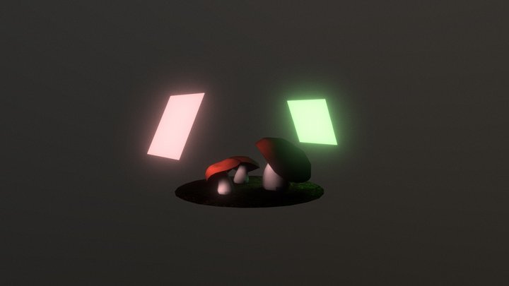 Mushrooms 3D Model