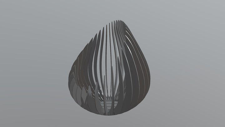 Brazier Curved Cut 3D Model