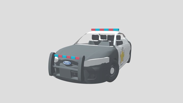 Ford Police Interceptor 3D Model