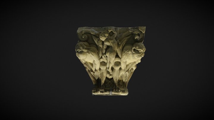 Capitel del Sátiro. Catedral de San Pedro, Jaca 3D Model