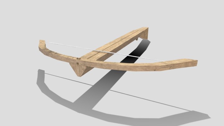 Crossbow (Low Poly) 3D Model