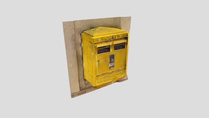 French Mailbox in Paris rue Oudinot 3D Model