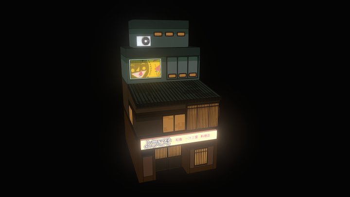 Old Ramen Shop 3D Model
