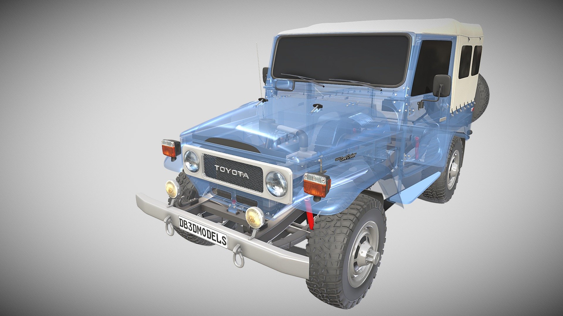 Toyota Land Cruiser Fj Soft Top With Chassis Buy Royalty Free D