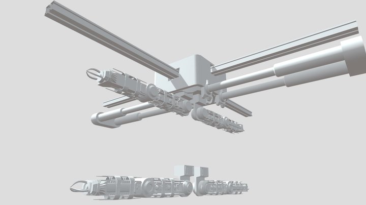 Manipulator ski-fi (hi/lou) RIG FREE 3D Model