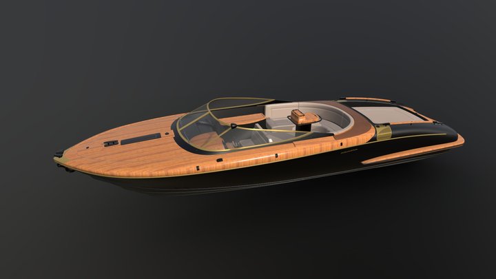 Riva Boat 3D Model
