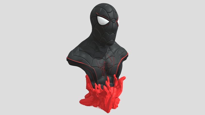 SPIDER-MAN BUST (3D SCULPT FAN ART) 3D Model