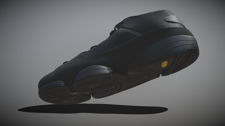 Black Panther Shoe 3D Model