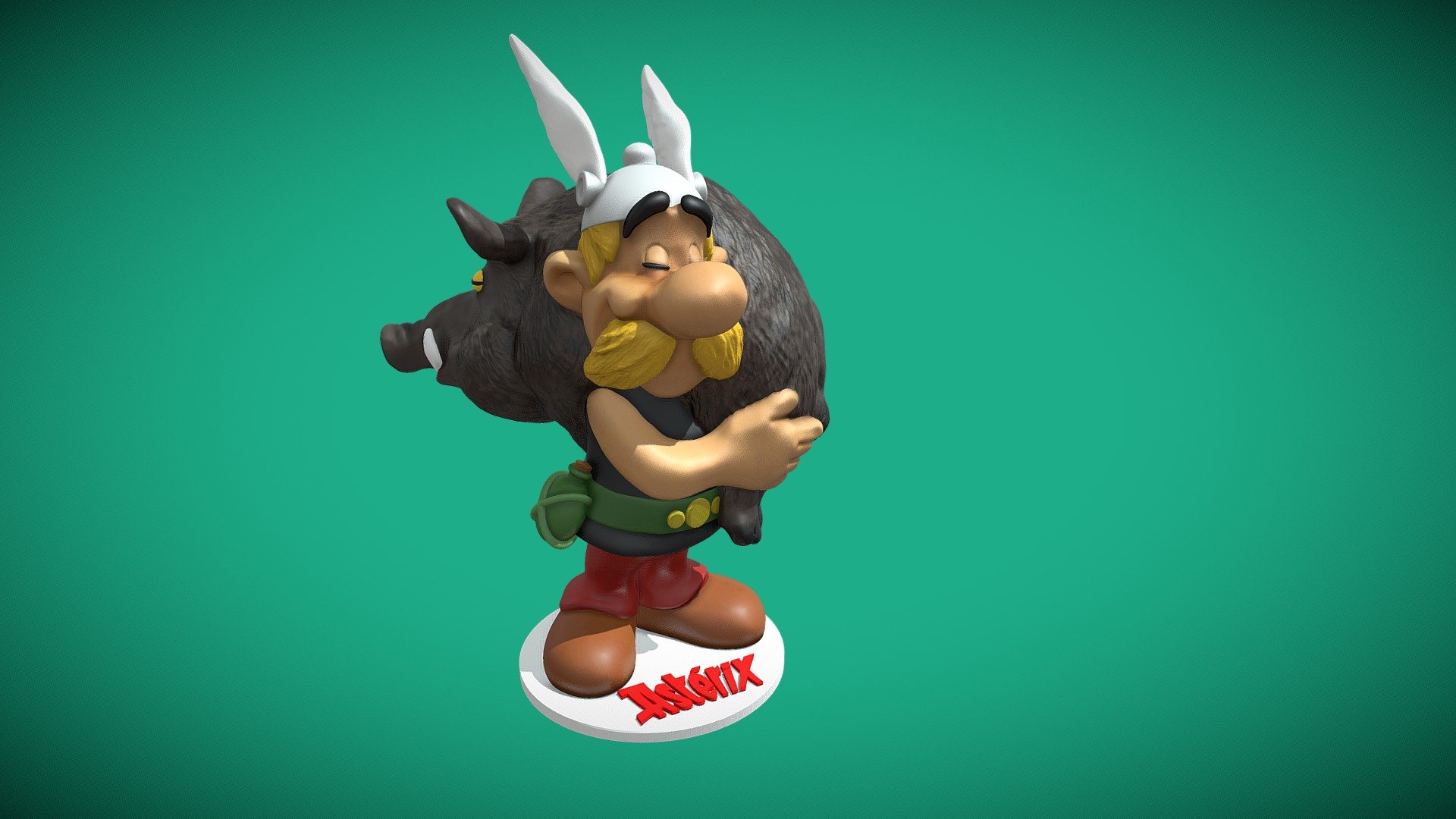 Asterix 3D - 3D model by FGArt (@gpdraw) [31f476c] - Sketchfab