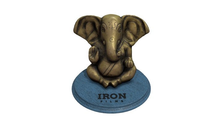 Bronze elephant sculpture 3D Model