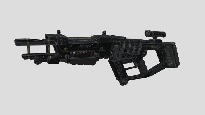 Shotgun Electro M8 3D Model