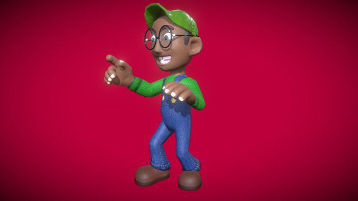 Jogador | Player - Cartoon Boy - ToscoMan 3D 3D Model