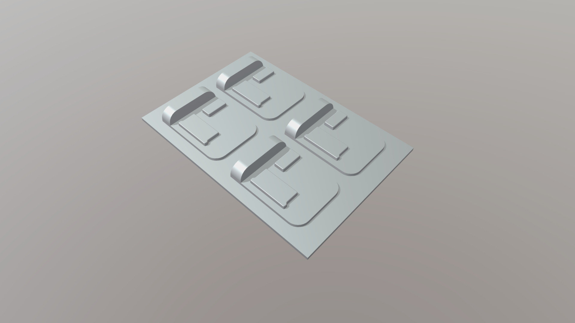 Molde HERMEX Bisagra rectangular
