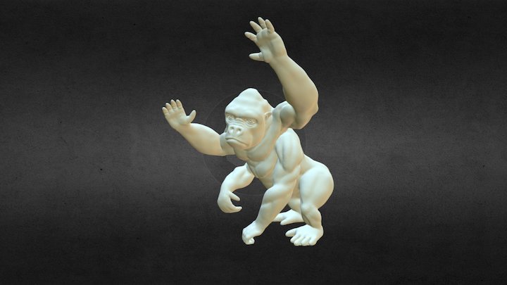 White Ape Final 3D Model