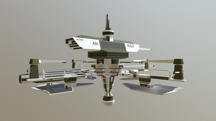 Type 4CVSD Outpost Dock Station 3D Model