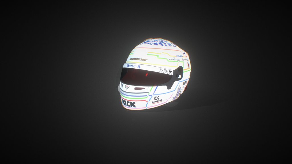 F1 Helmet ZhouGuanyu ChineseGP Helmet