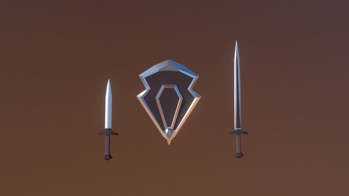 Sword & Shield 3D Model