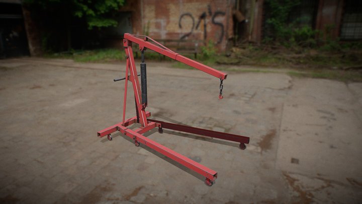 Engine Crane 3D Model