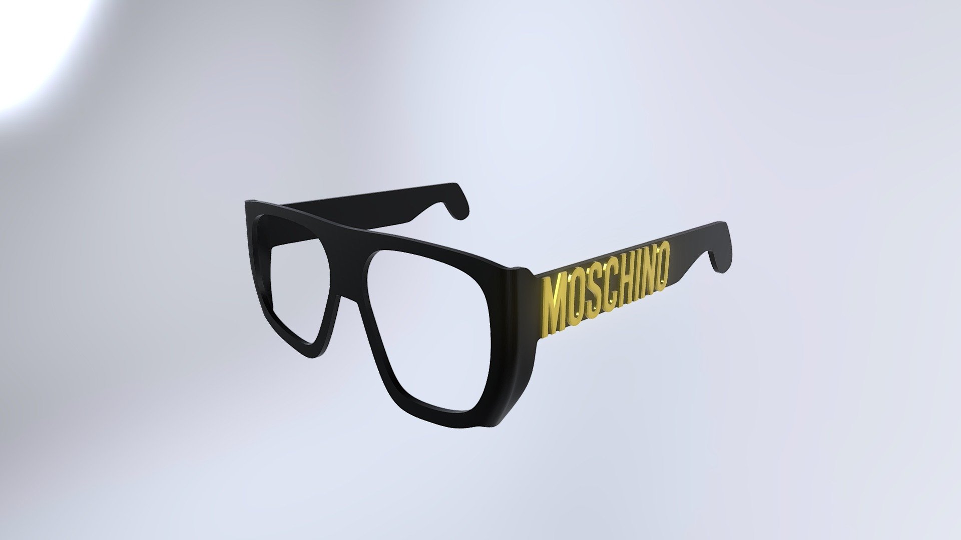 Moschino Mos145/s 55mm Rectangular Sunglasses - Black Grey | Editorialist