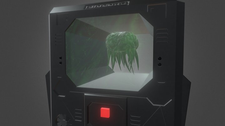 BioCore GPT scifi brain 3D Model