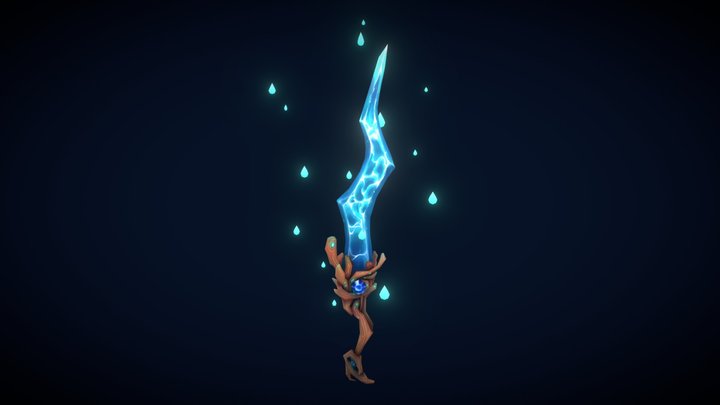 DAE WeaponCraft : Water Sword 3D Model