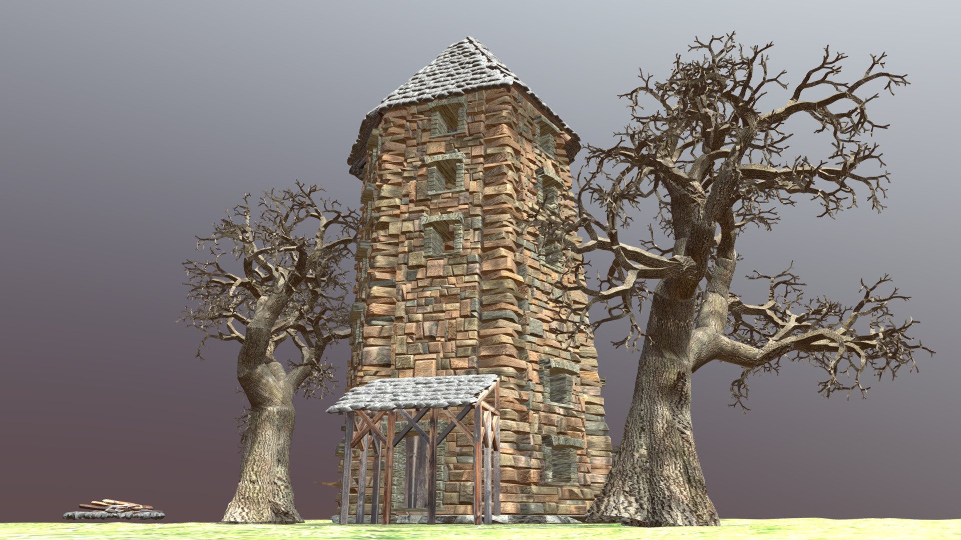 Wizard Tower Download Free 3d Model By Sereib [31ff8b3] Sketchfab