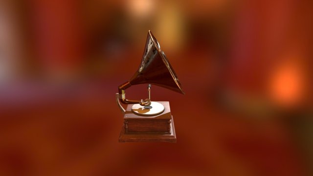 Old Gramophone 3D Model
