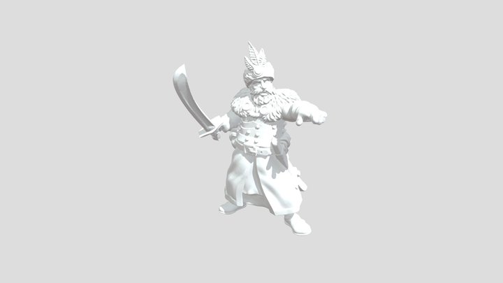 Warrior Chief 3D Model