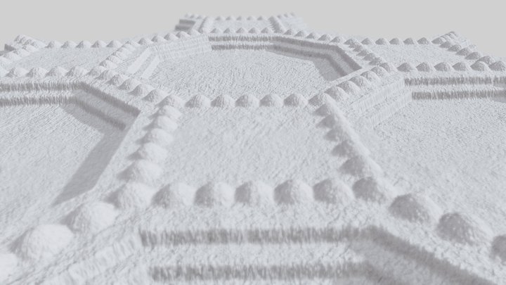 LMU Main Hall Ceiling (PBR Texture) 3D Model