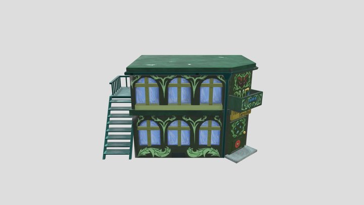 Corner Building 3D Model