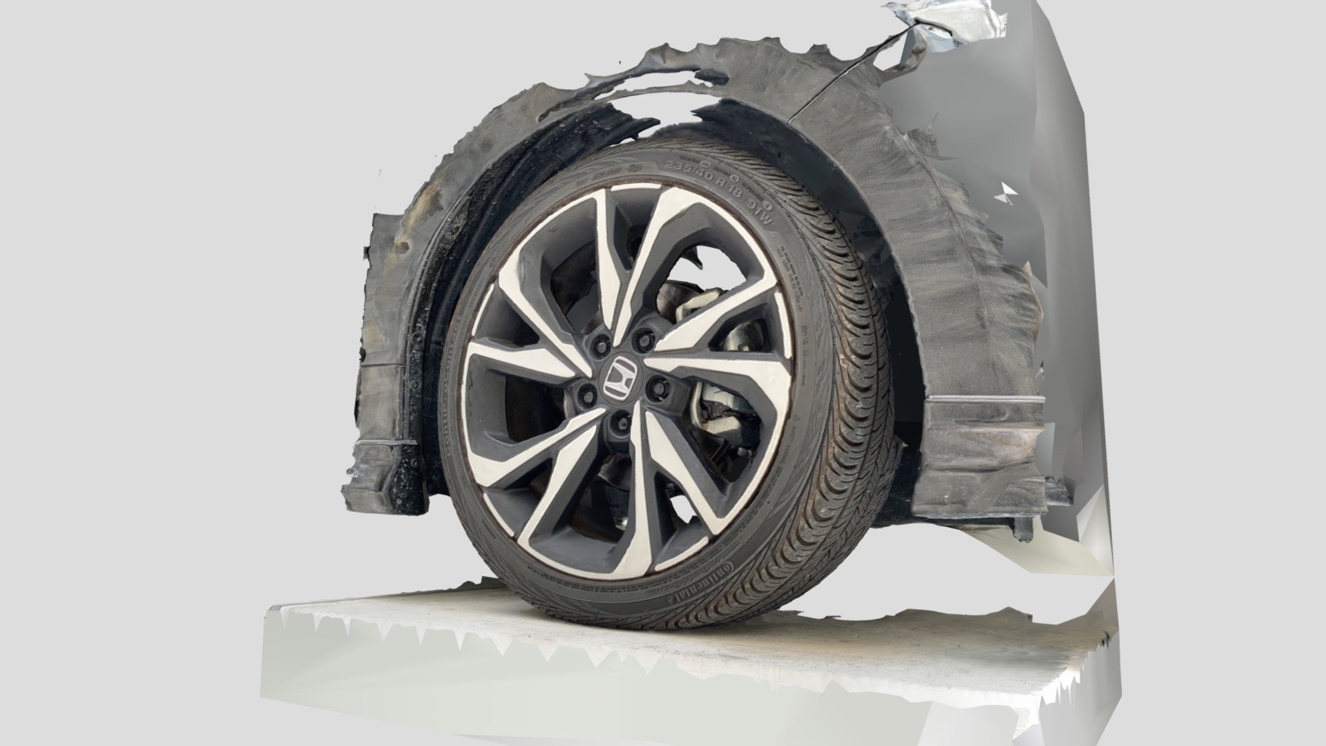 Honda Insight 6AAZE4 Wheel RealityScan 3D model by Yamato3D3dnchu